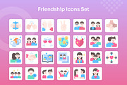 Friendship Icons Set - Flat, an Icon by Kmg Design (Thumbnail 2 of 2)
