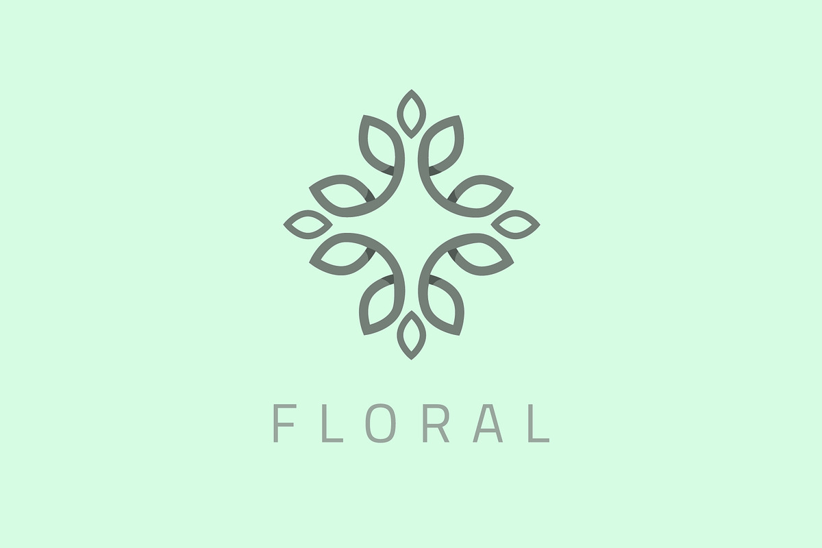 Flower Modern Geometric Logo, a Branding & Logo Template by Nues Design (Photo 1 of 4)