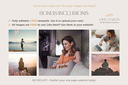Life Coach Website Template Canva, a Landing Page Template by vectorocean (Thumbnail 9 of 11)