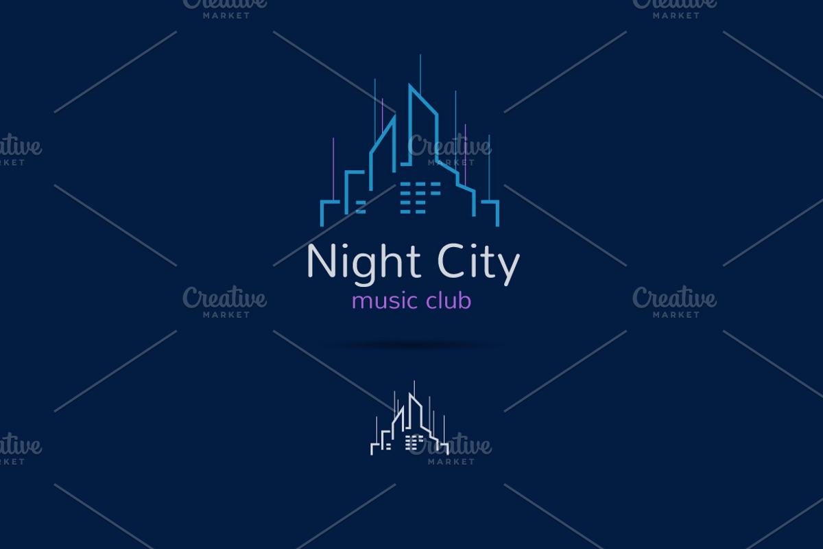 Music Beat. 3 Logos Set, a Branding & Logo Template by Trapezoid (Photo 4 of 4)