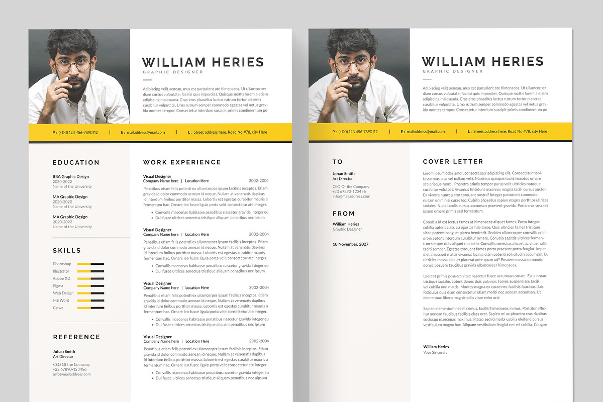 Resume / CV Template | Word preview 2