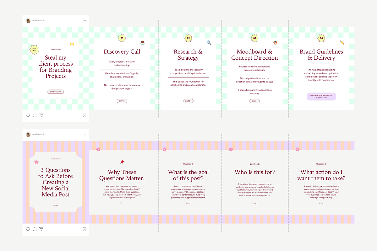 Canva Seamless Carousel Template preview 3