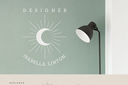24 Celestial Logo Templates Pack, a Branding & Logo Template by amber&ink (Thumbnail 9 of 14)