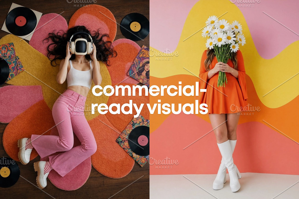 Groovy Style Stock Photo Bundle, a Beauty & Fashion Photo by Selenique Studio (Photo 5 of 9)