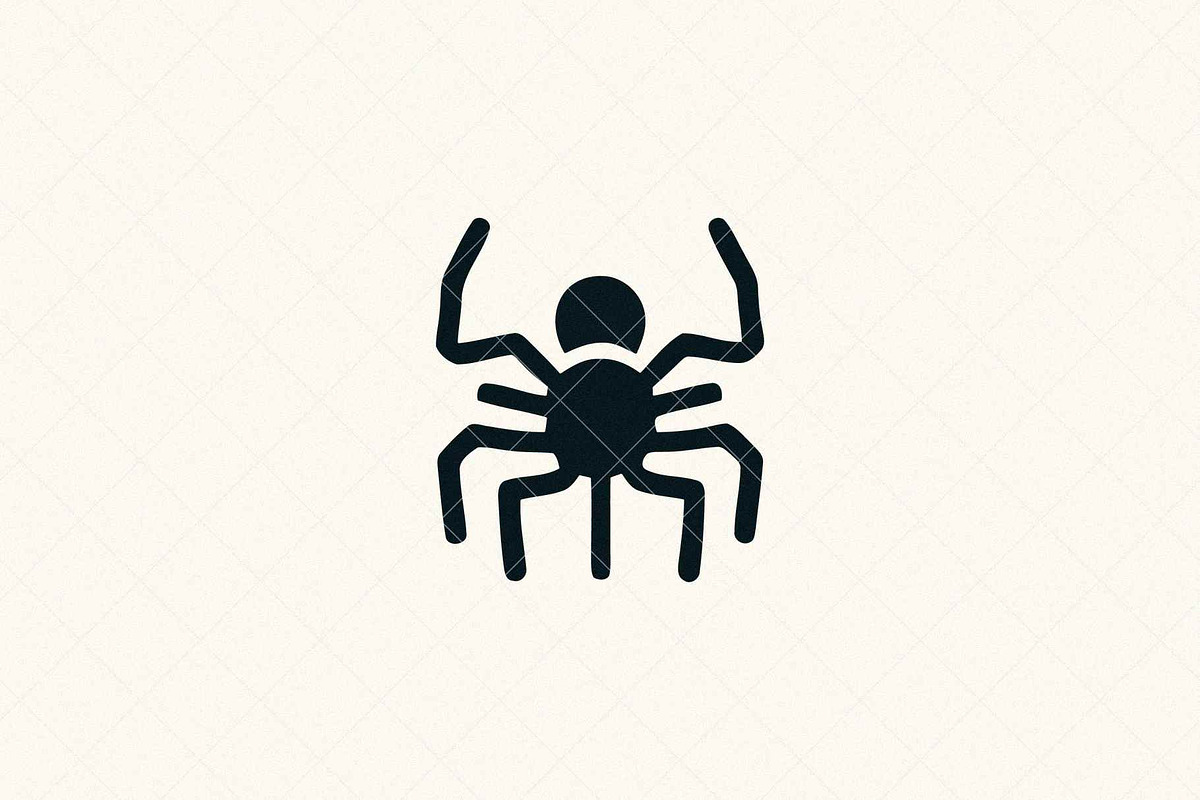Minimalist Spider Icon, a Seasonal Illustration by Vectorium Studio (Photo 3 of 3)