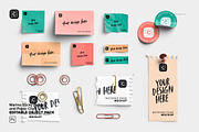 Marina Sticky Notes & Paper Clips, an Advertising Mockup by Custom Scene (Thumbnail 2 of 10)