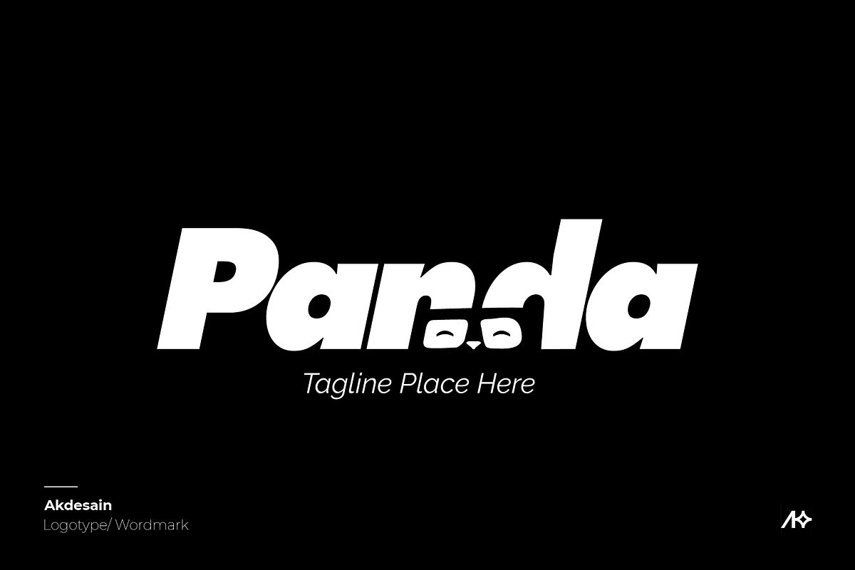 Panda Wordmark Logo, a Branding & Logo Template by Akdesain