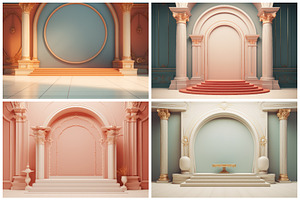 20 Baroque Podium Backgrounds