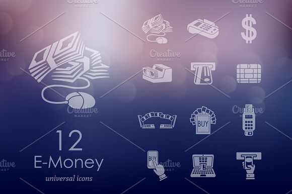 12 E Money Icons