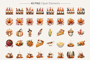 Watercolor Thanksgiving Clipart, an Illustration by Artnoy (Thumbnail 2 of 8)
