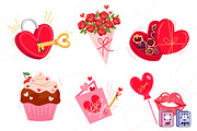Valentine Elements Collection, a Decorative Illustration by MISS CHATZ (Thumbnail 2 of 3)