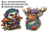 Whimsical Forest Animal Clipart, an Illustration by Pixels.Craft (Thumbnail 4 of 6)
