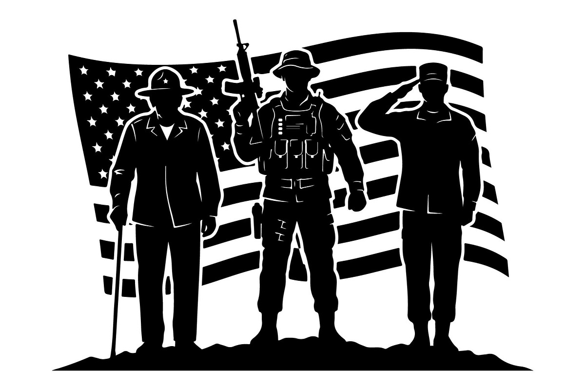 Soldier Team Patriot Flag, an Object Graphic by Gfx_Store (Photo 10 of 16)