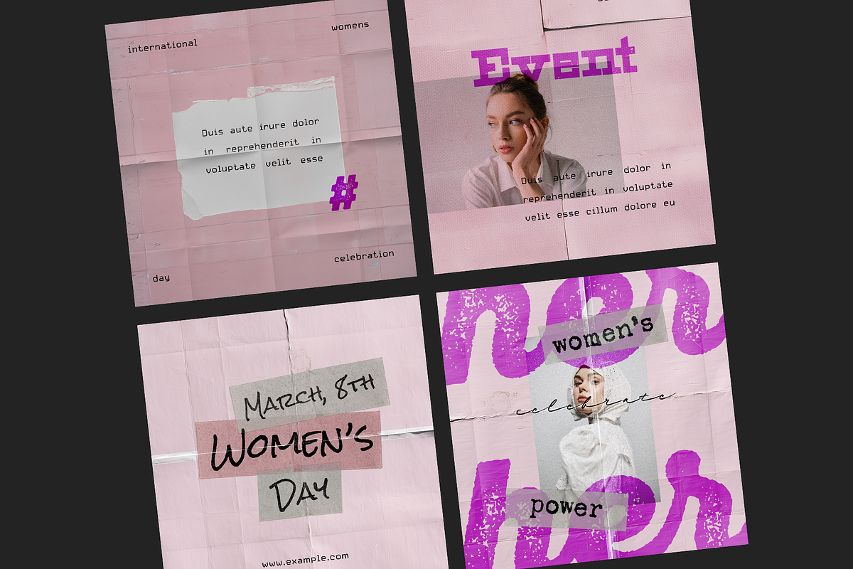 Modern Women’s Day Instagram Posts, a Social Media Template by Filip Studio (Photo 5 of 7)