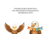 28 Eagle Clipart, an Animal Illustration by Pati Charm Studio (Thumbnail 5 of 8)
