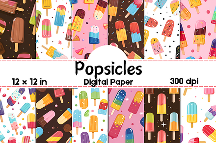 Popsicle Seamless Pattern