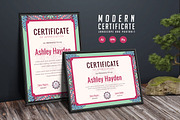 523. Modern Certificate Template, a Stationery Template by CreativeRezwan (Thumbnail 2 of 3)