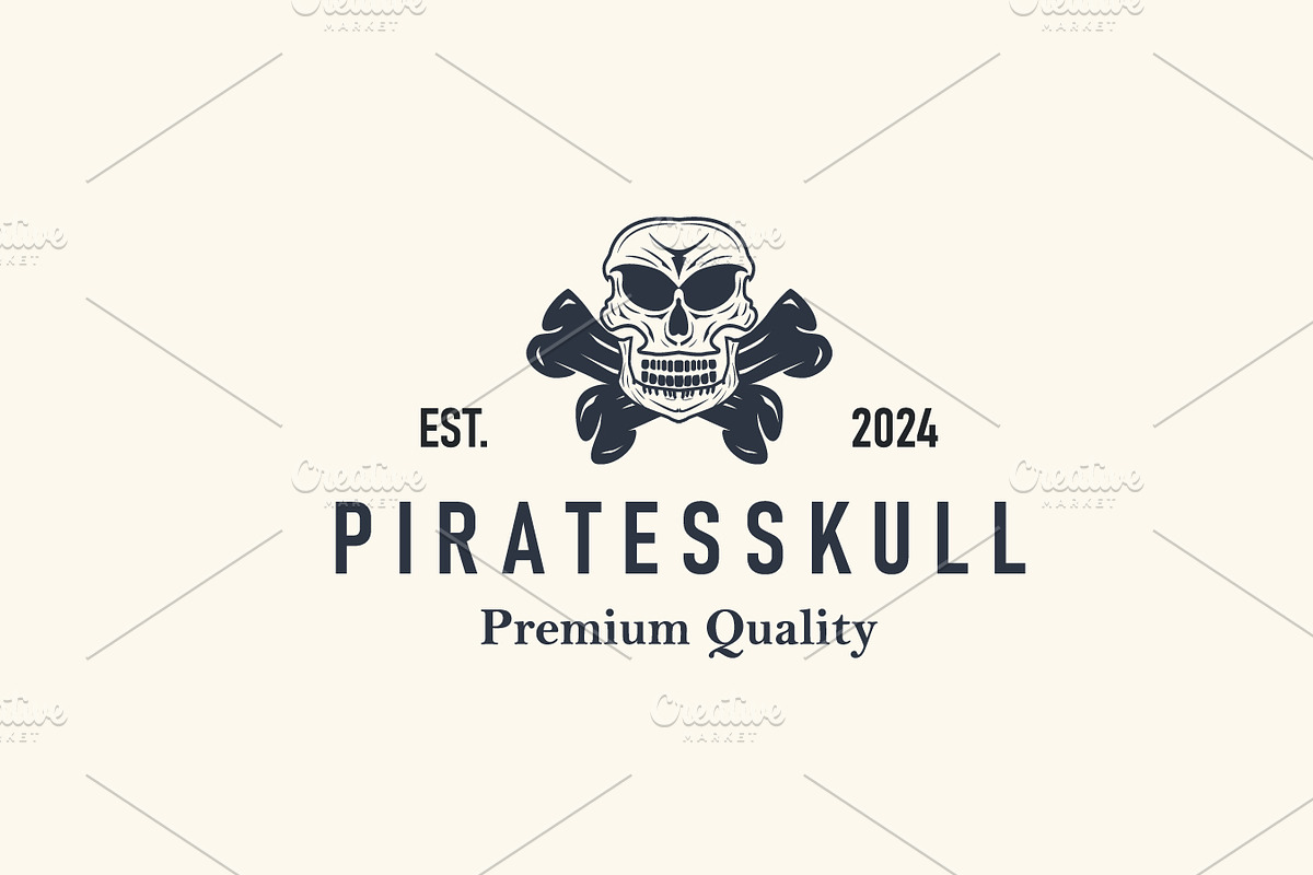 skull head logo simple design, a Branding & Logo Template by Maylianaw28