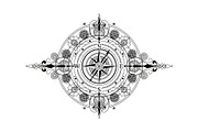 Ornamental Compass Rose SVG Bundle, an Illustration by Gaye Art (Thumbnail 13 of 31)