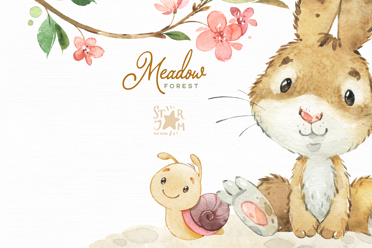 Forest Meadow Collection, an Animal Illustration by StarJam (Photo 6 of 6)