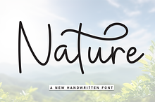 Nature | Script Font