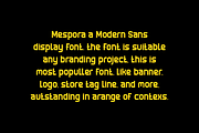 Mespora - Modern Sans Font, a Sans Serif Font by Iqsiart Studio (Thumbnail 3 of 6)