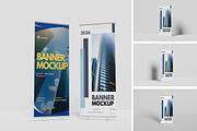 Roll Up Banner Mockup, a Business Card Template by kebunmockup (Thumbnail 5 of 5)