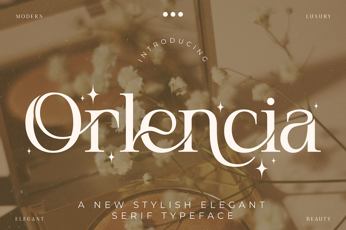 Orlencia – Elegant Modern Serif Font, a Serif Font by kangfont Studio (Photo 1 of 9)