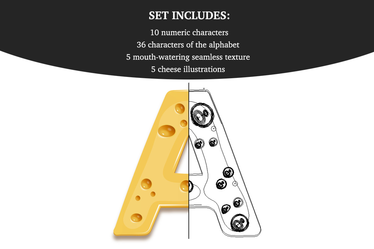 Cheese delicious characters set, an Object Graphic by ToozDesign (Photo 2 of 5)