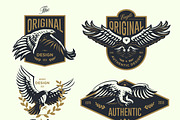 Set of the emblem with the eagle., an Animal Illustration by Masterlevsha (Thumbnail 4 of 5)