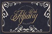 Alfiany Dek | Tattoo Style, a Script Font by Denustudios (Thumbnail 1 of 12)