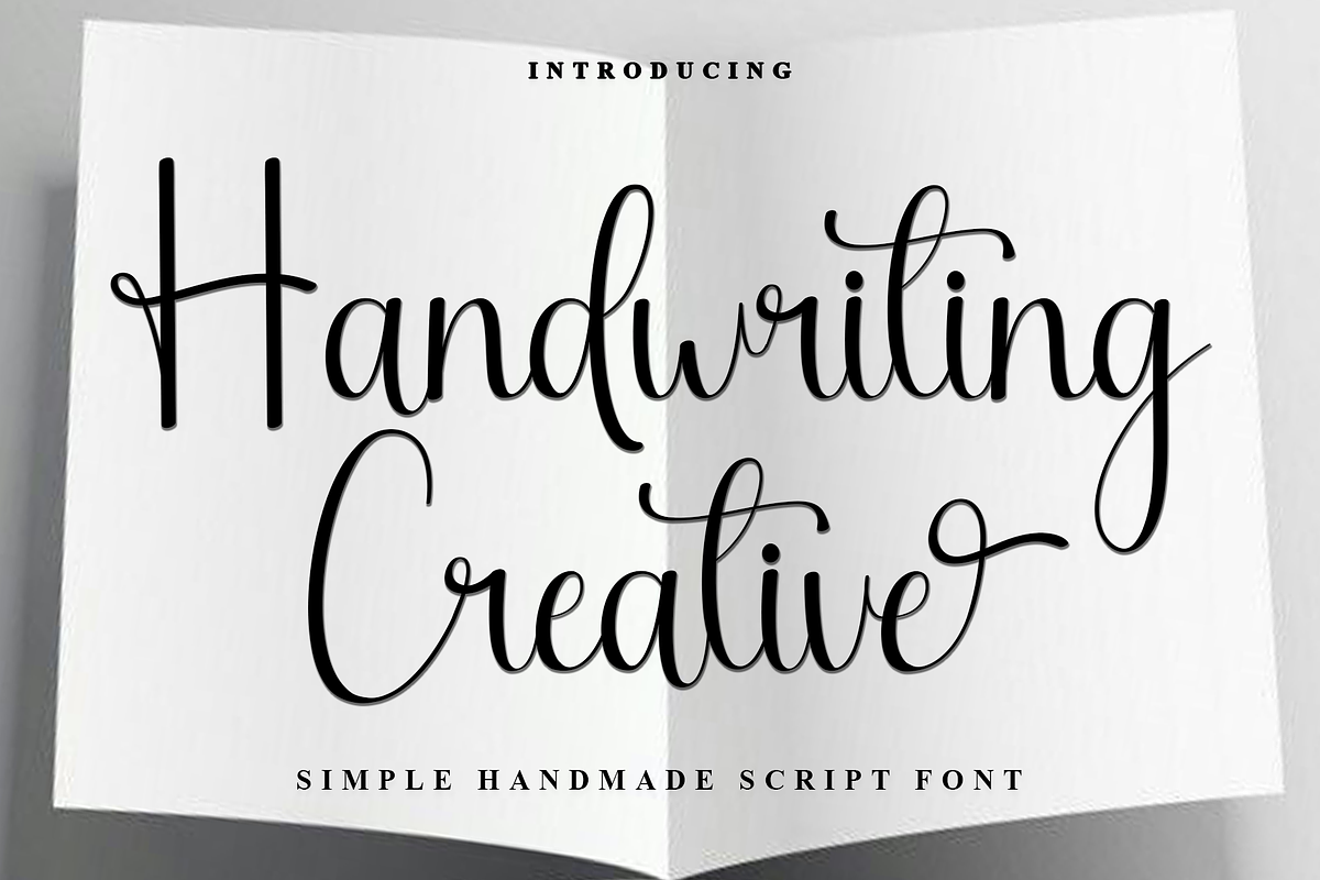 Handwriting Creative, a Handwritten Font by InermediaSTUDIO (Photo 1 of 8)