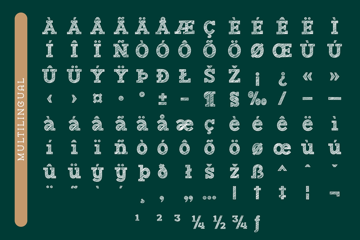 Fox Chalk Font, a Slab Serif Font by Fox7 By Rattana (Photo 9 of 10)