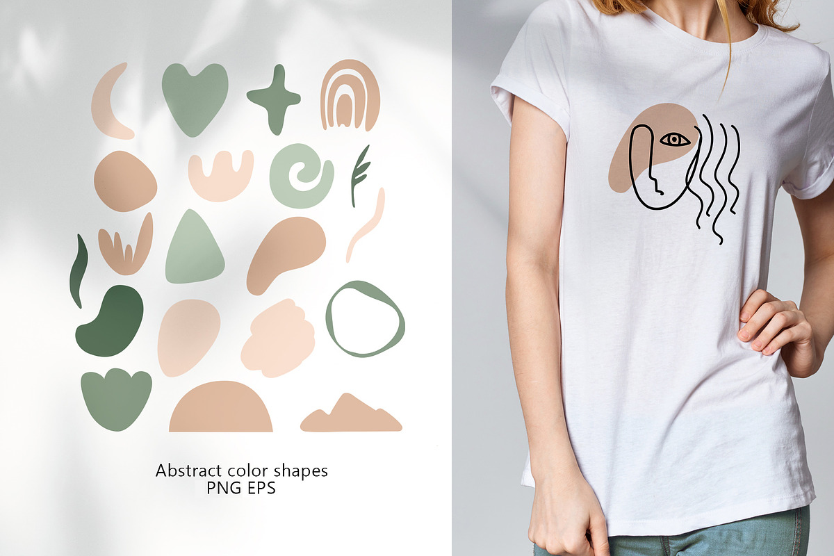 Organic abstract shapes illustration, an Illustration by Color Hugs Art (Photo 3 of 9)
