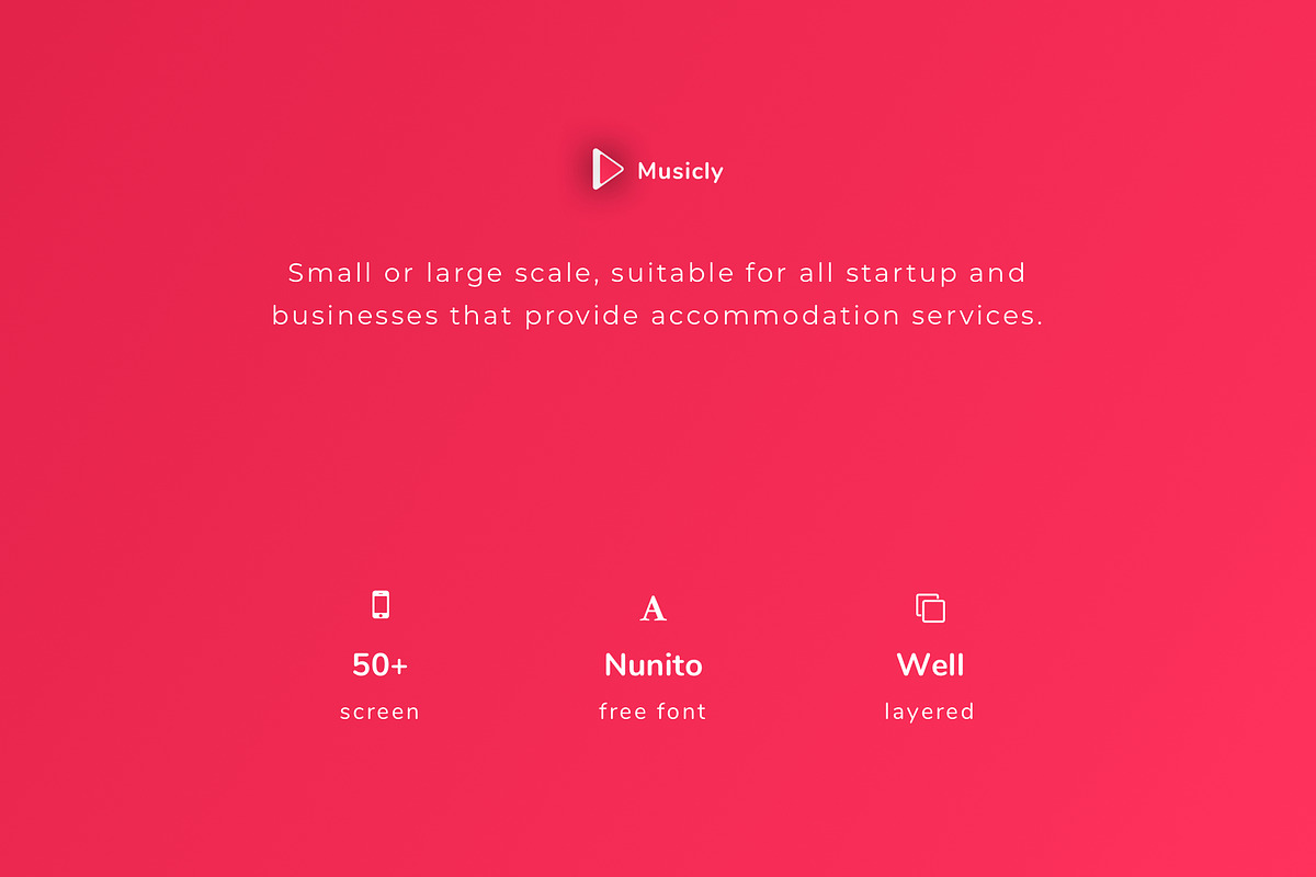 Musicly - Music and Podcast App UI K, an UI Kit Template by Betush (Photo 6 of 6)
