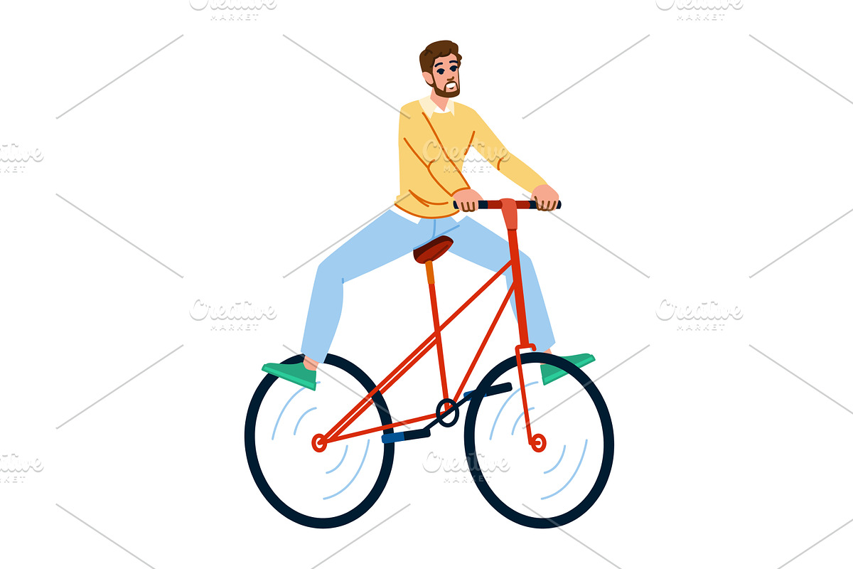 Young man performing trick riding, a Sport Illustration by pikepicture
