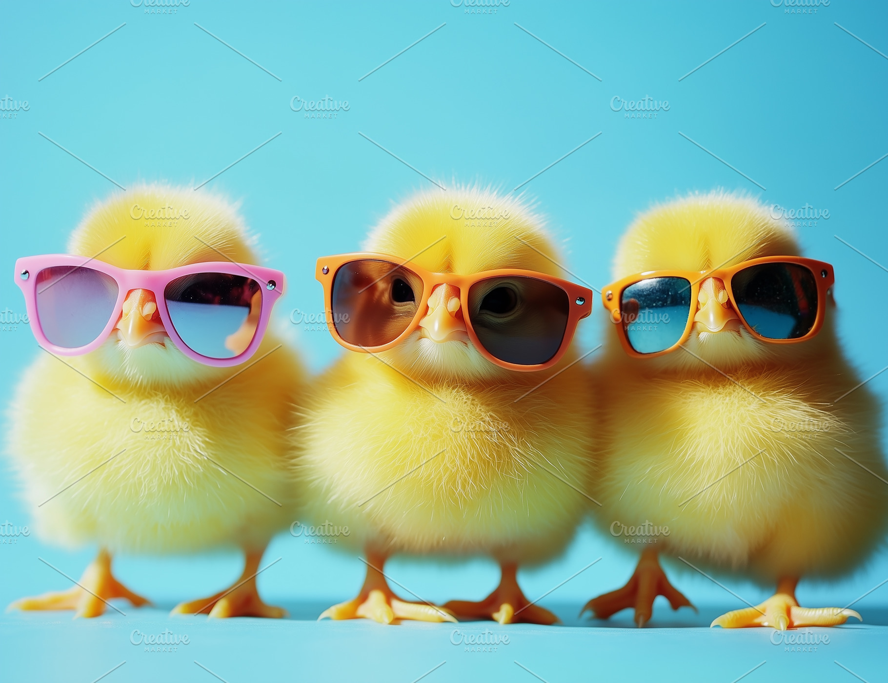 Adorable chicks with shades, an Animal Photo by Imaginarium