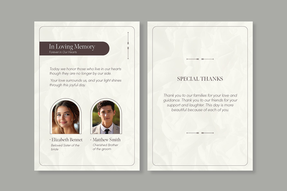 Elegant Wedding Program A5, a Templates & Theme by studiogstock (Photo 5 of 5)