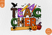 Halloween Teacher Sublimation PNG, a Healthcare Illustration by Rose Art (Thumbnail 1 of 5)