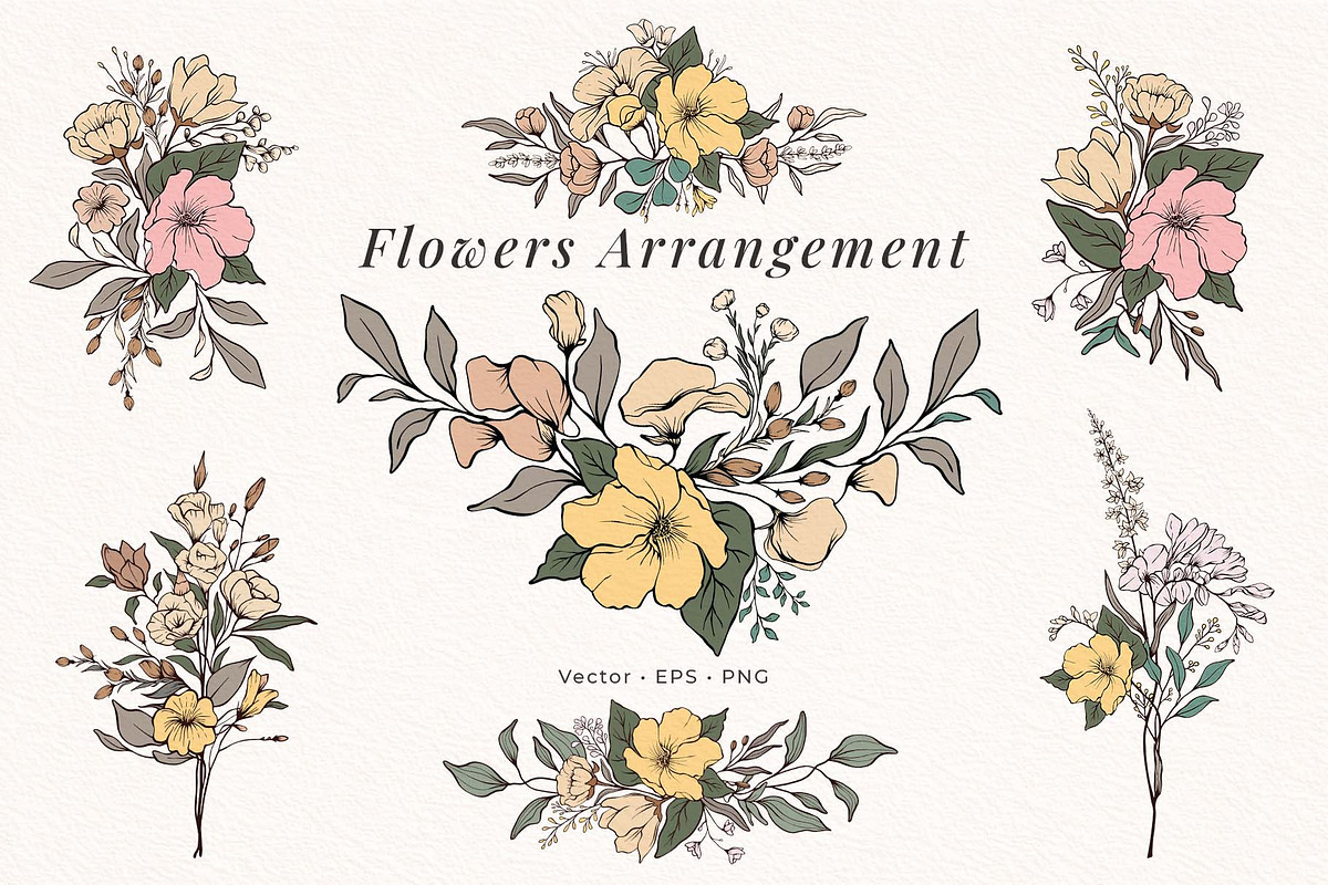 Wild Flowers Botanical Illustration, a Decorative Illustration by Papatongartist (Photo 11 of 14)