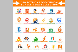 25+ Electric Logo Design Bundle, a Design Template by ArmanHossen75