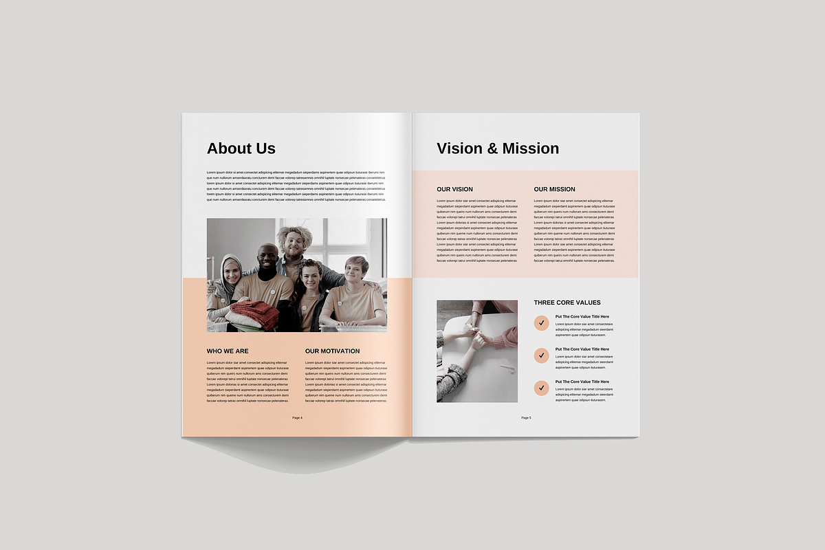 Nonprofit Organization Brochure, a Brochure Template by Leaflove (Photo 3 of 10)