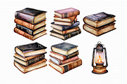 Watercolor Book Clipart, an Illustration by Libby Wishes (Thumbnail 2 of 4)