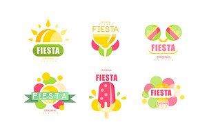 Fiesta Logo and Labels Original, an Object Illustration by TopVectors