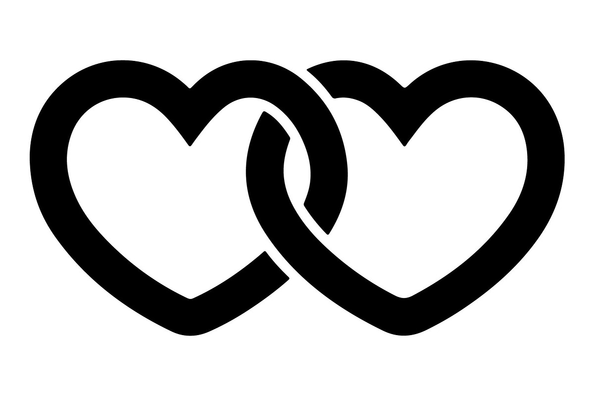 Couple Love Heart Silhouette, an Object Graphic by Gfx_Store (Photo 5 of 16)
