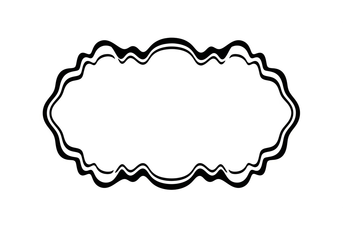 Wavy Scalloped Label Frame Bundle, an Illustration by musafir_fashion (Photo 7 of 51)
