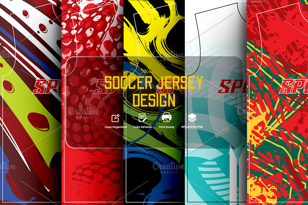 Abstract Sports Jersey Pattern, a Sport Illustration by samsulpassive (Photo 1 of 3)
