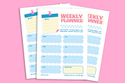 Playful Weekly Planner, a Stationery Template by Gumico Studio. (Thumbnail 2 of 3)