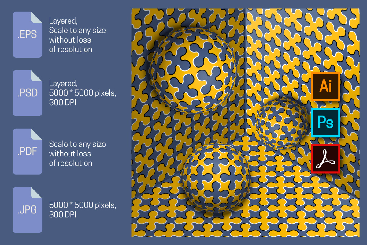 Isometric Spheres moving illusion, an Object Illustration by Guten Tag Vector (Photo 1 of 2)