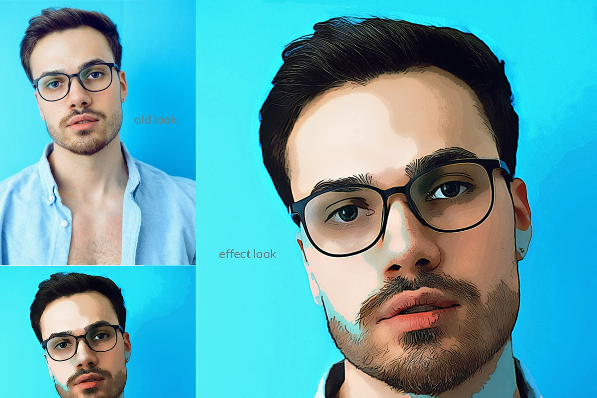Portrait Cartoon Photoshop Action, an Action Add-On by MRI STUDIO (Photo 10 of 10)